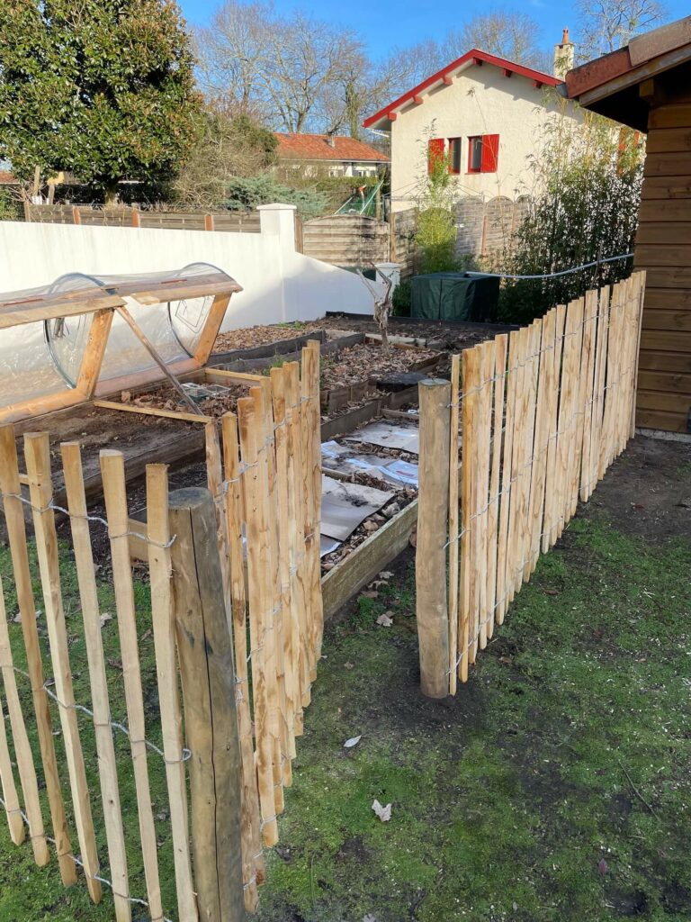 Mise en place ganivelle