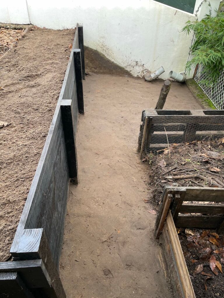 Mur soutènement jardin